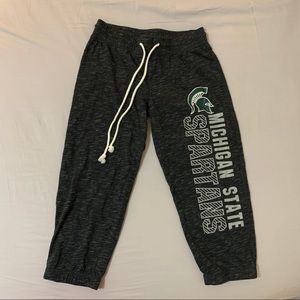 Michigan State Cropped Sweatpants